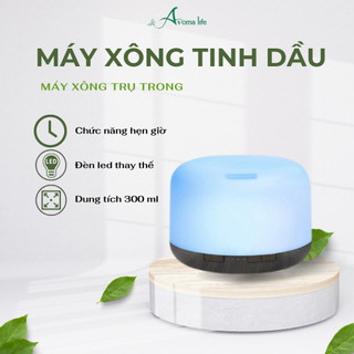 Máy Xông Tinh Dầu AROMALIFE Trụ Trong 300ml, Khuếch Tán Phun Sương