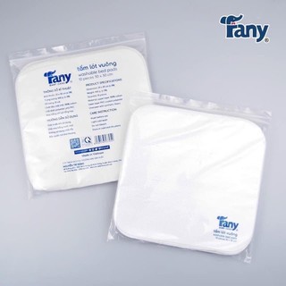 Tấm khăn lót chống thấm nhựa dẻo mềm cao cấp Fany 30 x 30 cm - Miếng lót thay tả cho bé.