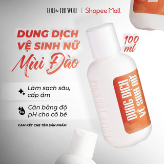 Dung Dịch Vệ Sinh Phụ Nữ Loli & The Wolf On Mùi Đào Thơm Mát Thành Phần Tự Nhiên Chai 100ml