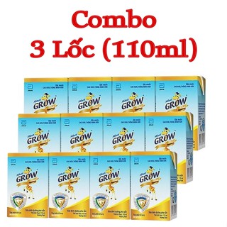 [Date 3.2026] Combo 3 Lốc Sữa Pha Sẵn Abbott Grow 110ml Vani (12 Hộp)