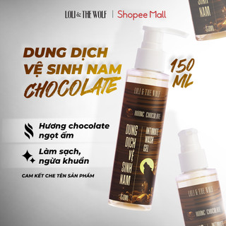 Dung Dịch Vệ Sinh Nam Giới Loli & The Wolf On Hương Chocolate Chai Vòi Nhấn 150ml Tiết Kiệm