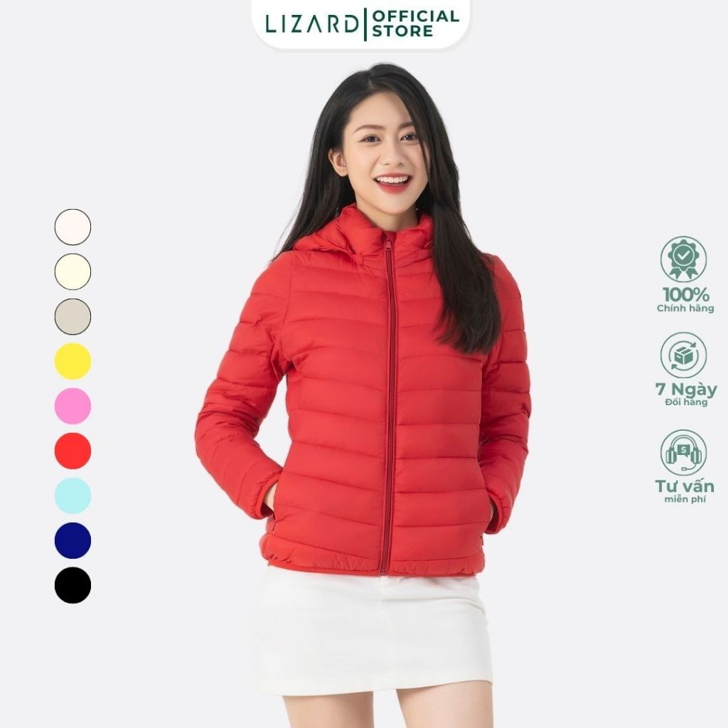  Áo Phao  Nữ Lizard nhồi Bông siêu nhẹ Form Vừa Người - 2FW22J004 