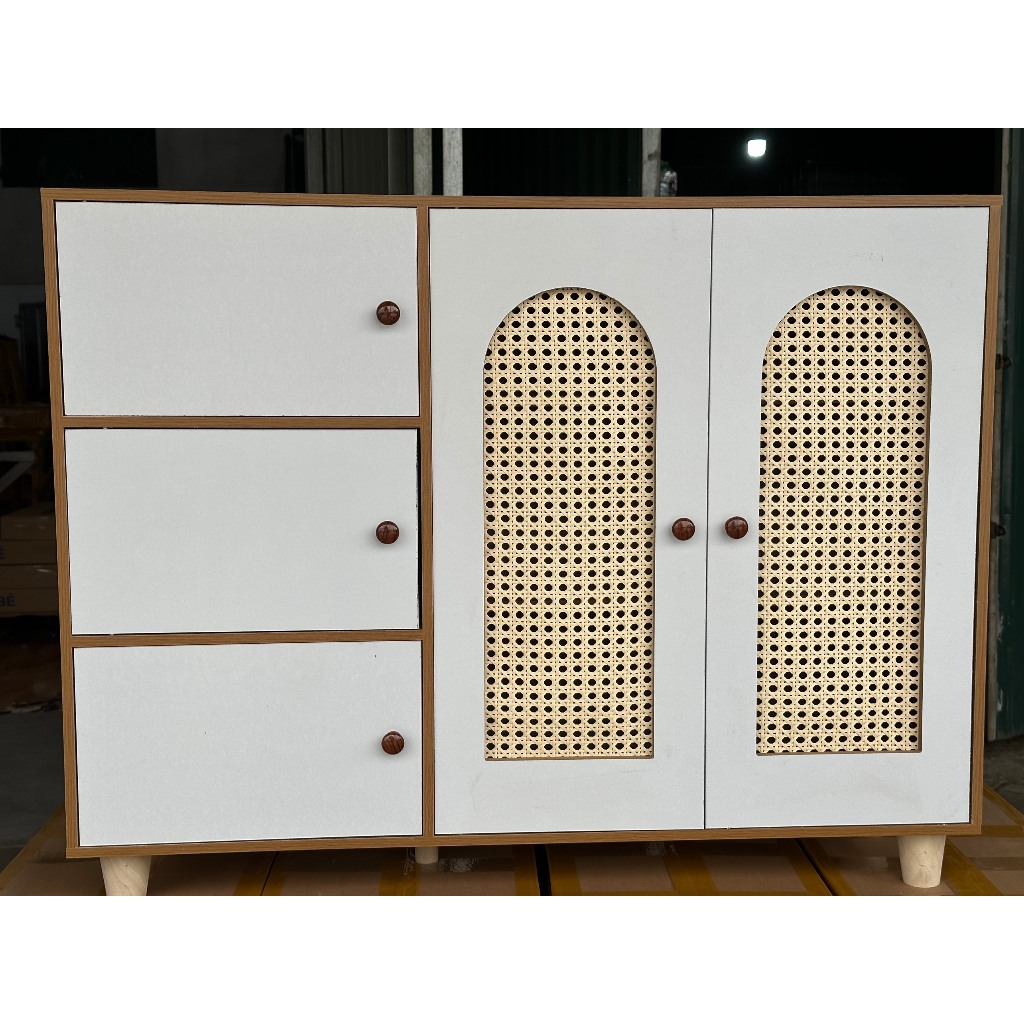 Tủ Giày 5 Cánh  Decor Cánh Mây Thông Minh
