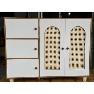 Tủ giày 5 cánh decor cánh mây thông minh