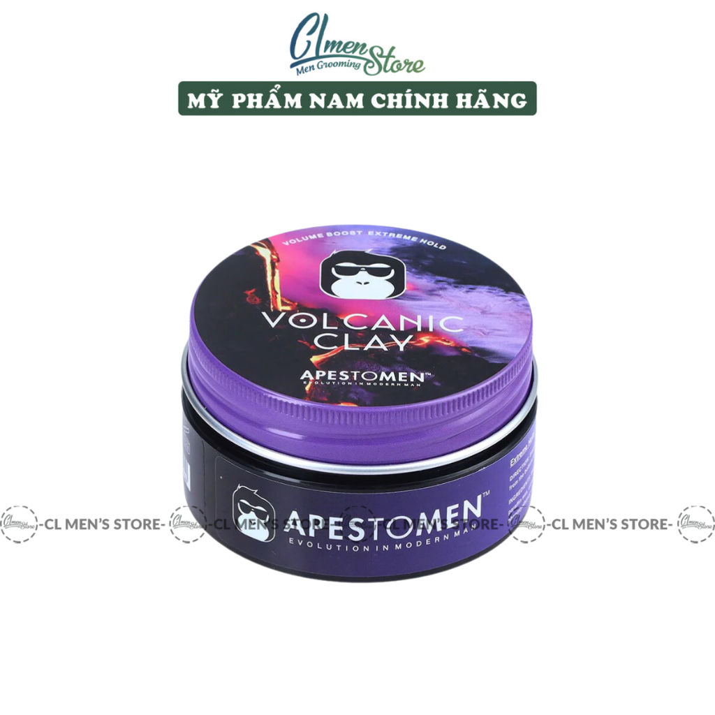 Sáp vuốt tóc Apestomen Volcanic Clay - Check SMS mã vạch