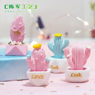 Mô hình Cây xương rồng mọng nước trang trí DIY, terrarium, phụ kiển để bàn mini