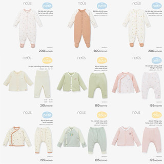 Full mẫu quần áo nous cho bé sơ sinh size newborn