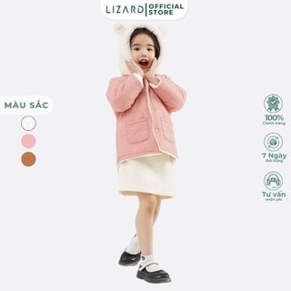  Áo khoác lông cừu trẻ em Lizard mũ tai gấu siêu dễ thương - 5FW22-J007 