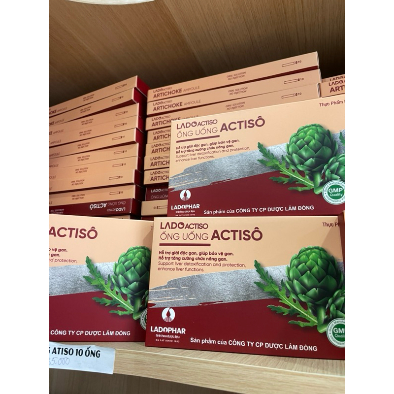 ống uống atiso hộp 10 ống ladophar