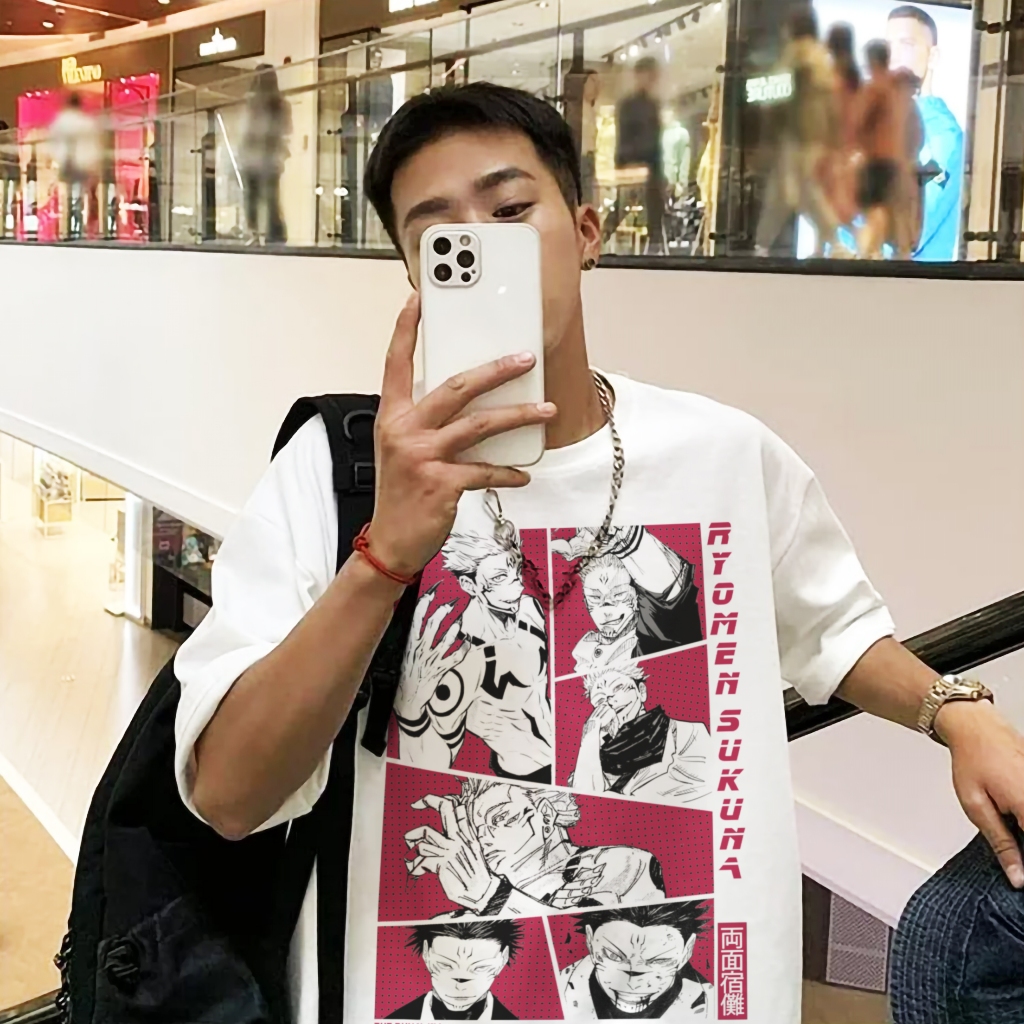 Áo phông Jujutsu Kaisen: Sukuna Collage 100% Cotton Nam / Nữ by The Runaway