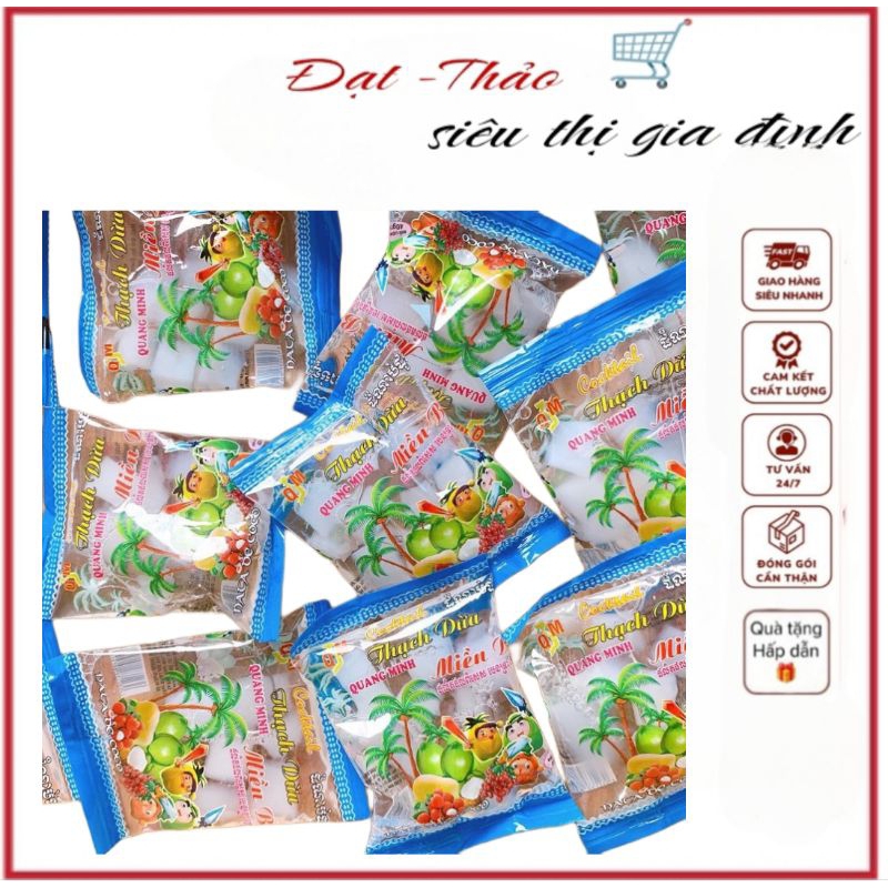 Thạch dừa Quang Minh Miền Bắc (Túi 20gói)