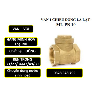 Van 1 chiều lá lật minh hòa dòng mi ren trong 21/27/34/42/49/60