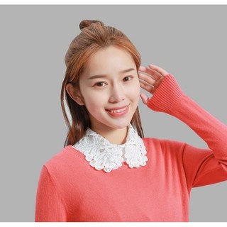 Giả cổ áo sơ mi giọt sương, hoa xoắn, hoa cúc