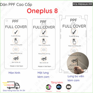 Dán PPF Oneplus 8 cho màn hình,mặt lưng, full viền loại trong, nhám chuẩn xịn