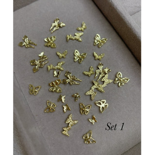 Set charm hình bướm đính móng