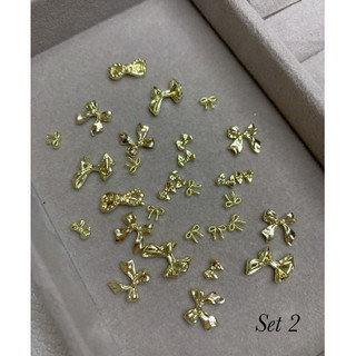 Set charm hình bướm đính móng ( vàng )