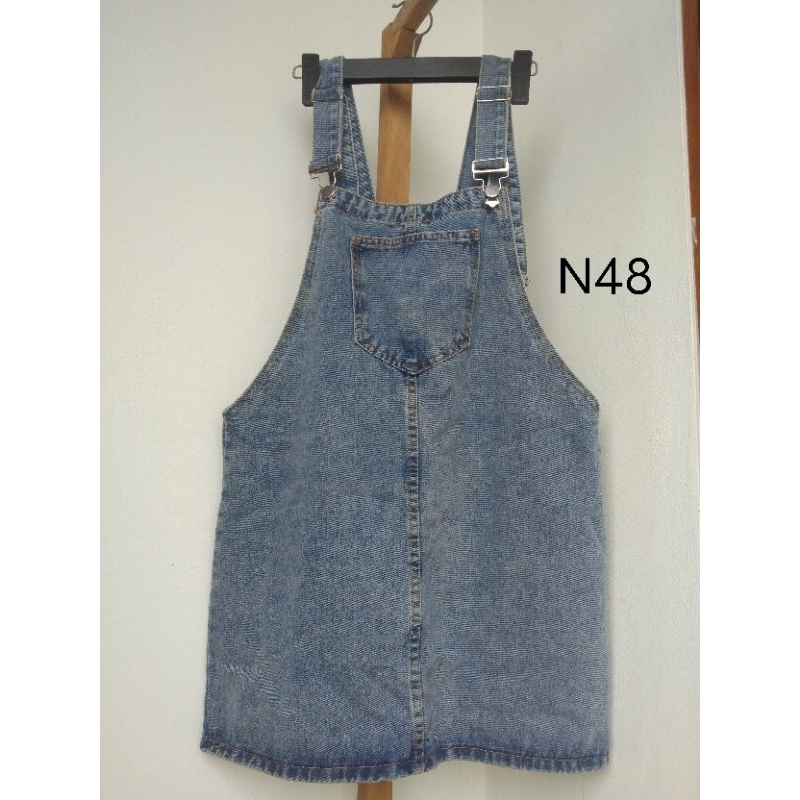 Quần yếm jean đùi 2hand phong cách