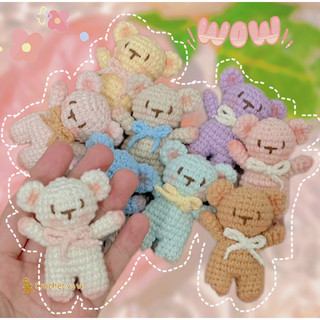 MÓC KHOÁ GẤU MINI BẰNG LEN (HandMade)