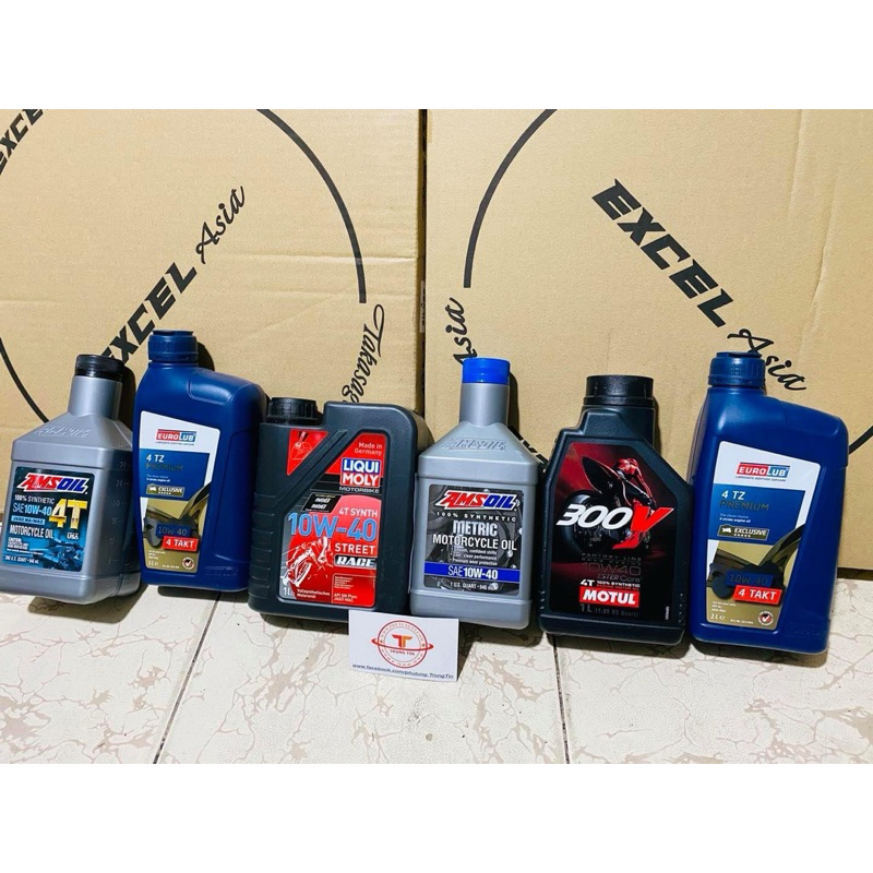 Nhớt xe máy chính hãng Motul, Amsoil, Eurolub