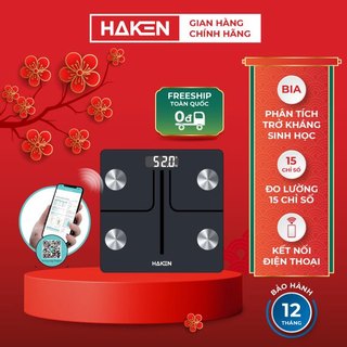 Cân điện tử sức khỏe HAKEN kết nối điện thoại thông minh,siêu chính xác, gọn nhẹ Model HK-CD01