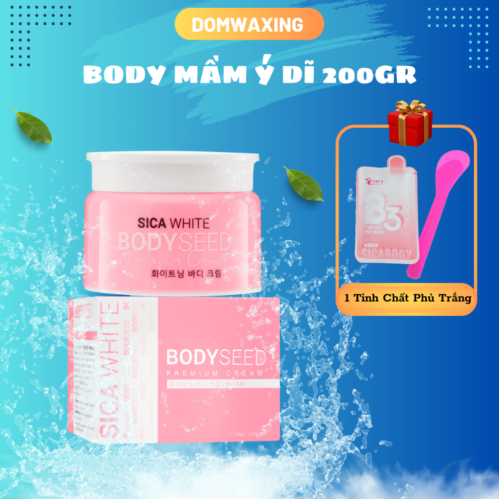  Body mầm ý dĩ dưỡng da trắng hồng chống nắng- Tặng Gel phủ trắng