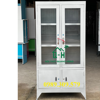 Tủ sắt hồ sơ kính văn phòng giá rẻ tại xưởng hcm