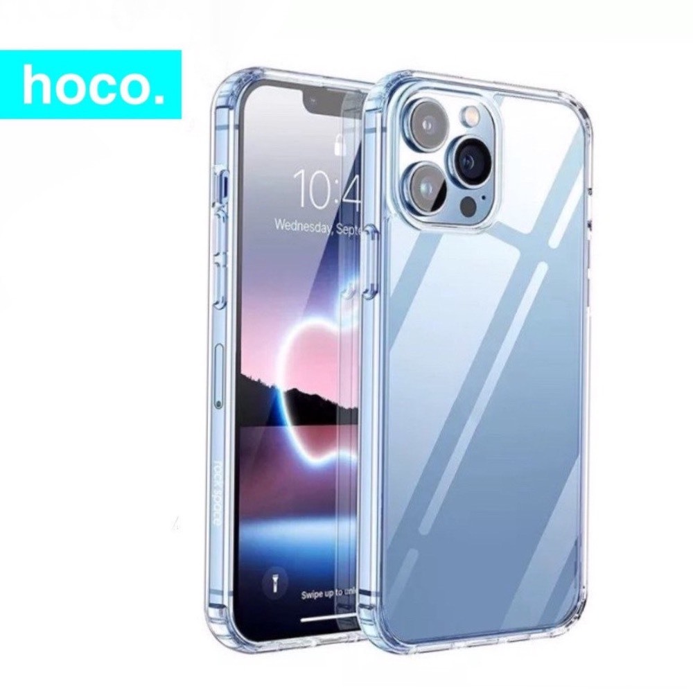 Ốp iphone silicon dẻo trong suốt Hoco chống sốc ố vàng cho ip 15 14 13 12 11 xsmax