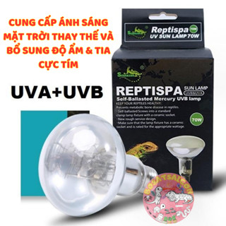  SOLAR  REPTISPA ĐÈN MẶT TRỜI KẾT HỢP UVB & UVA - ĐÈN DÙNG CHO BÒ SÁT THÚ CƯNG 