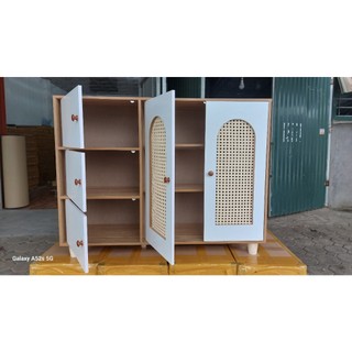 Tủ Giày 5 Cánh  Decor Cánh Mây Thông Minh