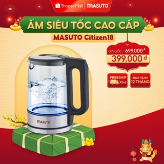 Ấm Siêu Tốc thủy tinh cường lực cao cấp Masuto MS-Citizen18 dung tích 1,8L