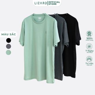  Áo thun nam Minbros by Lizard polyester in hoạ tiết - T119 