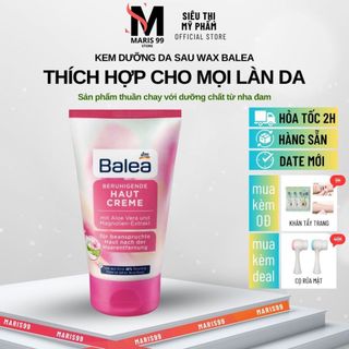 Kem ức chế mọc lông balea, kem dưỡng da sau wax, sau cạo lông balea beruhigende haut creme 125ml _xchoice
