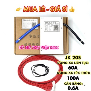 Mạch bms jk 20s 60a/100a cân bằng 0.6a chính hãng giá tốt