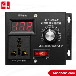 Bộ điều khiển tốc độ động cơ quạt dimmer 2 dây 220v 4000w klc 4000-a1
