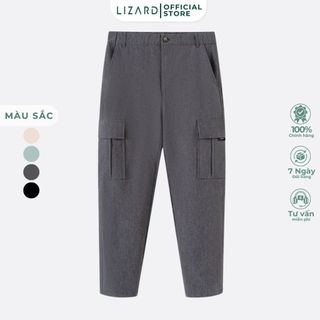  Quần dài nam Lizard thiết kế túi hộp dáng rộng 1FW23P061 