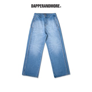 Quần Jeans Wash DAPPERANDMORE Line Washed Dirt/Blue Denim Pants Phối Line - Xanh Nhạt