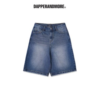 Quần Short Jean DAPPERANDMORE Washed Denim Form Lửng - Xanh Blue