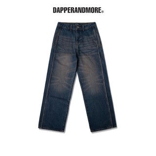 Quần Jeans Wash DAPPERANDMORE Line Washed Dirt/Blue Denim Pants Phối Line - Xanh Nâu