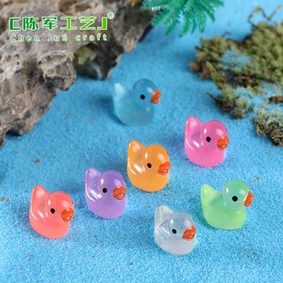 Tiểu cảnh Vịt mini phát sang, phụ kiện trang trí đồ trang trí nhỏ, terrarium