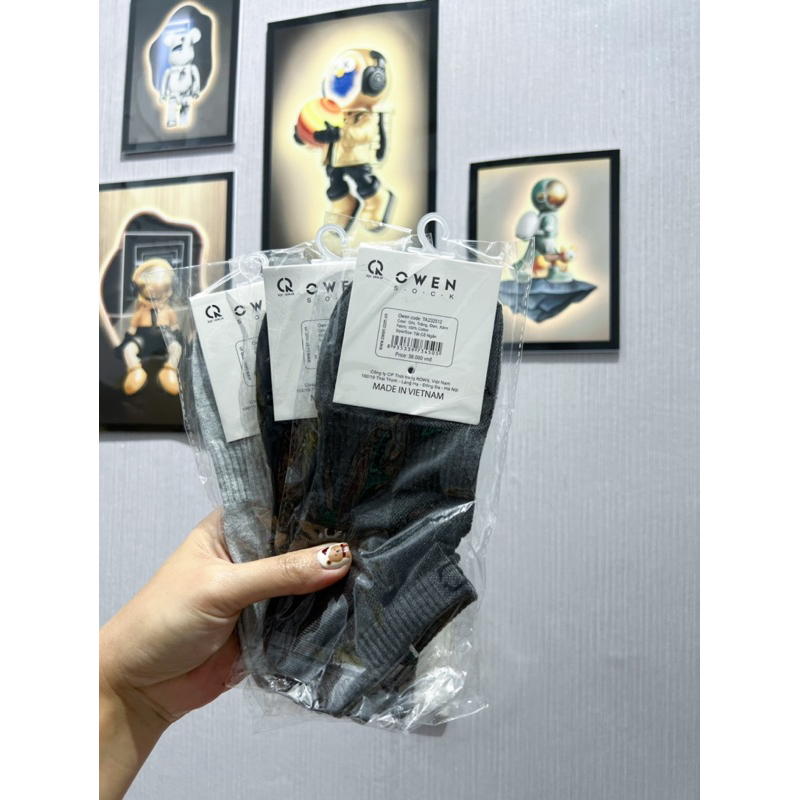 [ Set 10 đôi ] Tất nam Owen cổ ngắn