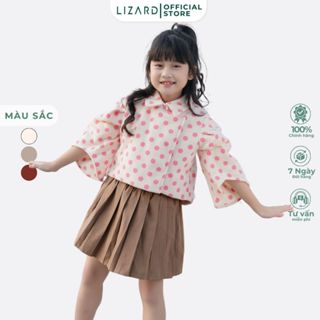  Áo khoác bé gái Lizard chất nỉ bông 2 lớp size lớn - 5FW23J081 