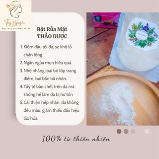 Bột rửa mặt thiên nhiên làm sạch sâu giảm mụn ẩn mụn đầu đen 100gr