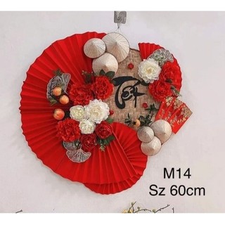 Mẹt trang trí tết sẵn treo tết 2024