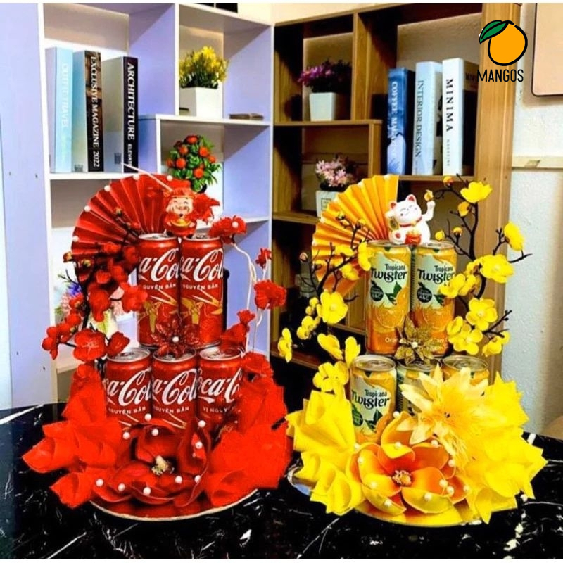 Sét Hoa Trang Trí Tháp Bánh , Tháp Nước, Làm Cháp, Làm Oản, Giỏ quà tết 2024 MangoOvil