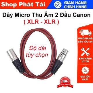 Dây Kết Nối Mic Thu Âm Canon - Cáp Kết Nối Micro Thu Âm XLR Đến Soundcard Hoặc Nguồn Phantom - Cáp Canon Đực Cái