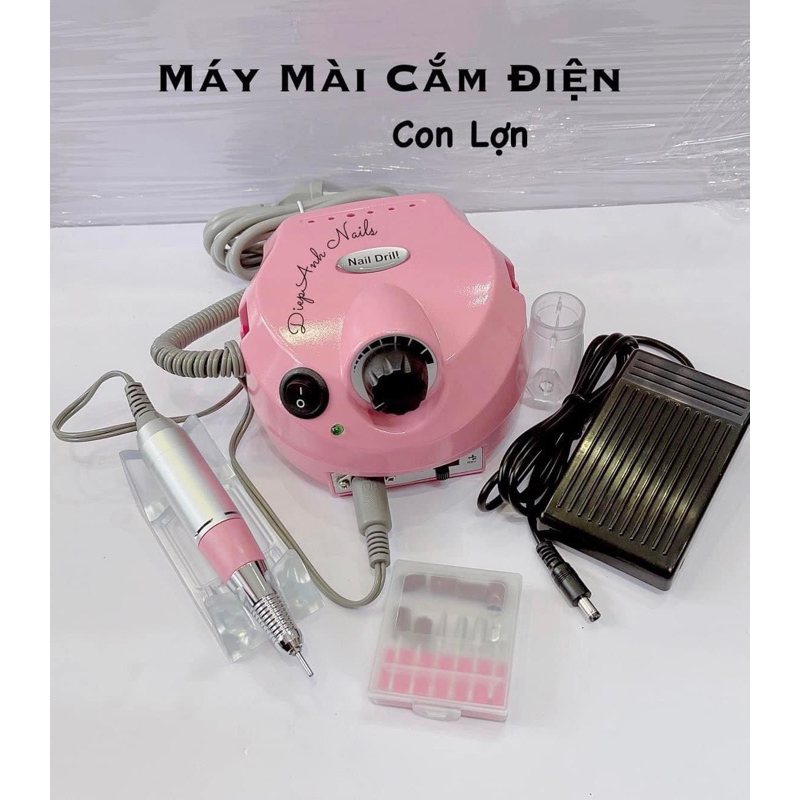 Máy mài nail cắm điện con lợn hồng cute
