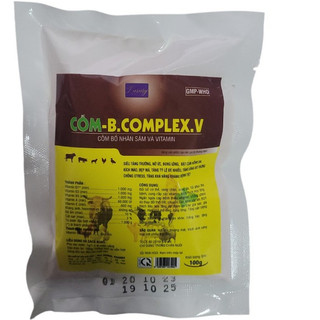 B.COMPLEX cốm nhân sâm 100g, Bổ sung vitamin cho gà, vịt, heo, bò - Giúp tăng sức đề kháng, giảm stress