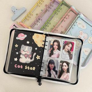 Binder đựng card A5 kéo khoá lấp lánh - sổ đựng ảnh