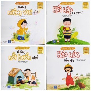 Bộ 4 sách cảm xúc của con - dòng sách đọc to bé từ 0 đến 6 tuổi - lionbooks