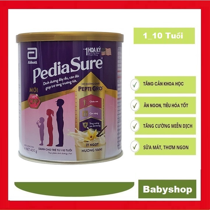 Sữa bột Pediasure BA 400g [Date 12/2027]